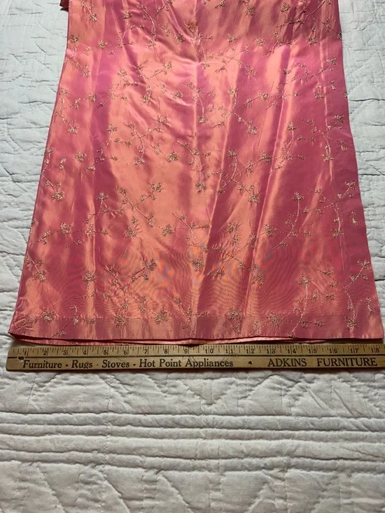 Jacquard Strapless Column Gown | Vintage Formal · Jessica McClintock Gunne Sax - Picture 9 of 15